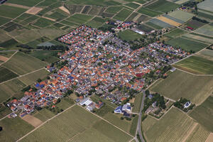 Bild vergrößern: Luftbild der Ortsgemeinde Udenheim