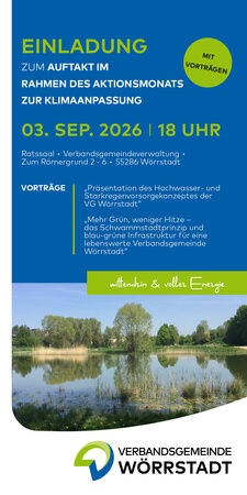 Bild vergr&ouml;&szlig;ern: Das Bild zeigt die Einladung zum Auftakt des Aktionsmonats. Am 3. September gibt es zwei Vortr&auml;ge.