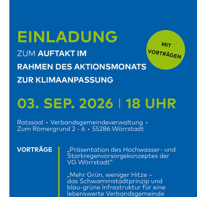 Das Bild zeigt die Einladung zum Auftakt des Aktionsmonats. Am 3. September gibt es zwei Vortr&auml;ge. 